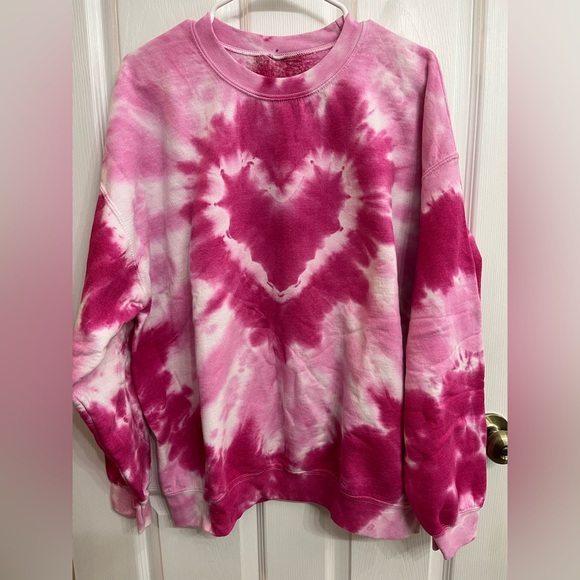 Urban Outfitters - Pink Tie-Dyed Sweatshirt - Picture 1 of 4